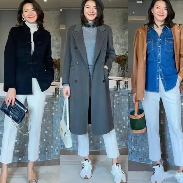 冬季保暖穿搭_打底衫大衣直筒裤搭配_修身打底衫的搭配