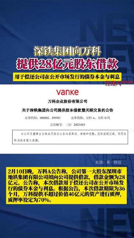万科关联交易借款利率_万科深铁集团42亿借款_万科的非公开增发股票