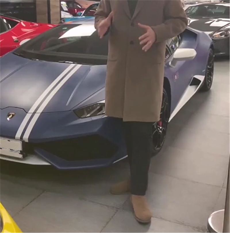 展厅实拍“磨砂蓝”兰博基尼，2.9秒破百，全球限量250台！