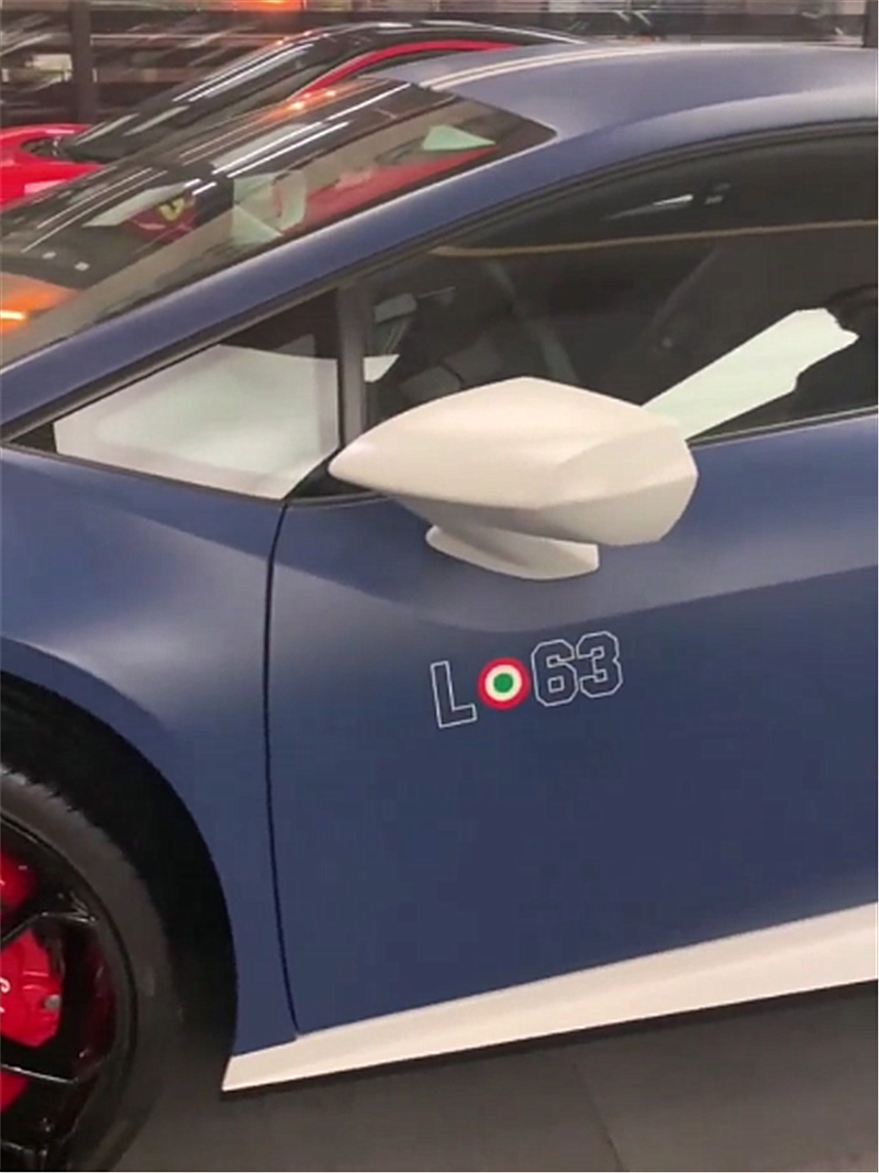 展厅实拍“磨砂蓝”兰博基尼，2.9秒破百，全球限量250台！