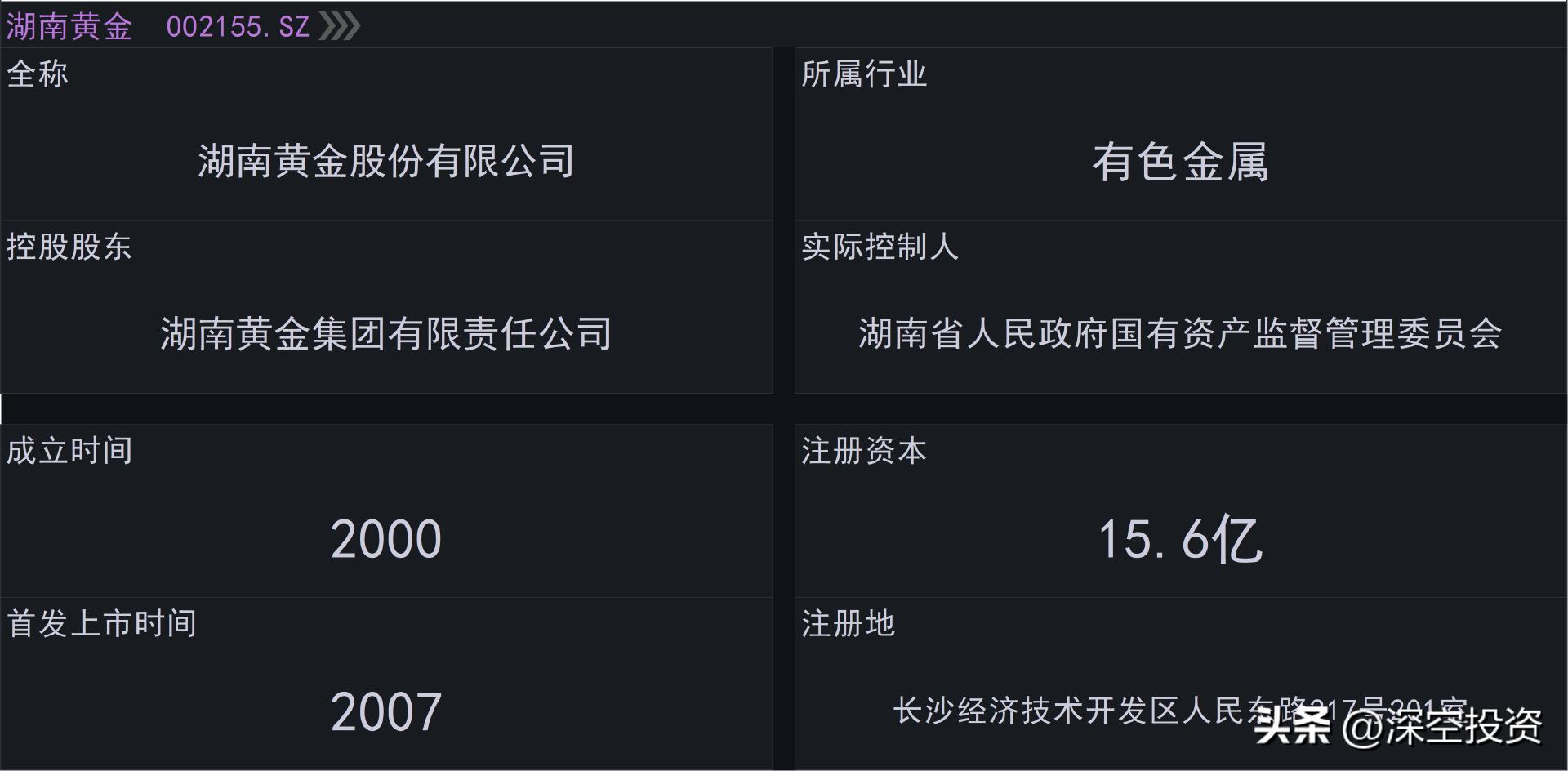 辰州矿业股票代码_湖南黄金股份有限公司_湖南黄金股票分析